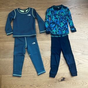 North Face & Helly Hansen Kids Base Layer sz5